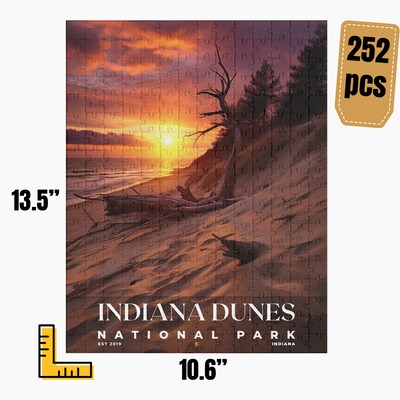 Indiana Dunes National Park Jigsaw Puzzle, Family Game, Holiday Gift | S10 - image3